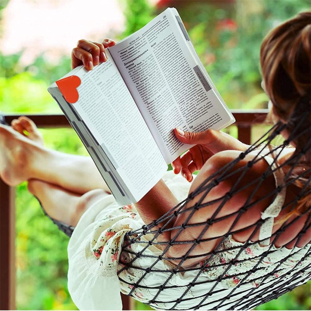 Pu Leather Heart Bookmark Book Corner Protective Cover Bookworm For Book Lover Stationery Supplies Bookmark