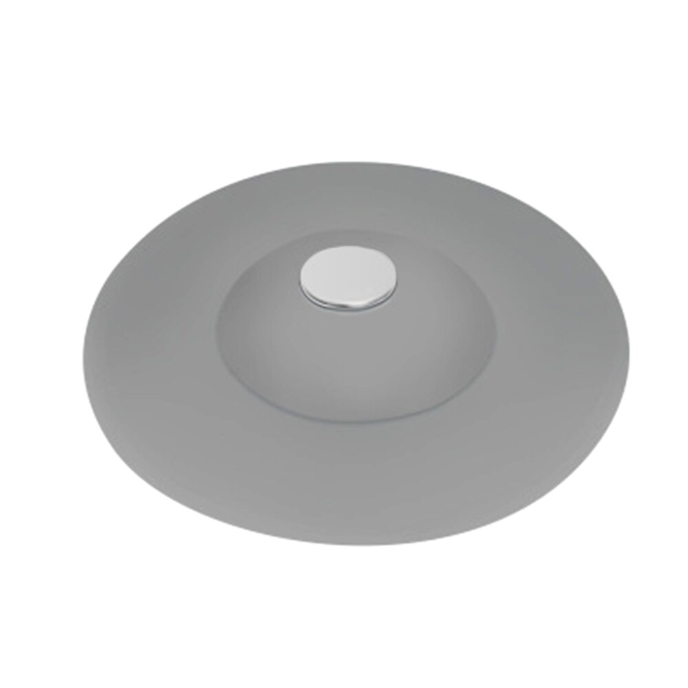 Bathroom Drain Water Plug Stopper Rubber Circle Silicone Sink Strainer Filter Stopper Floor Drain Hair Kitchen Tool: grey