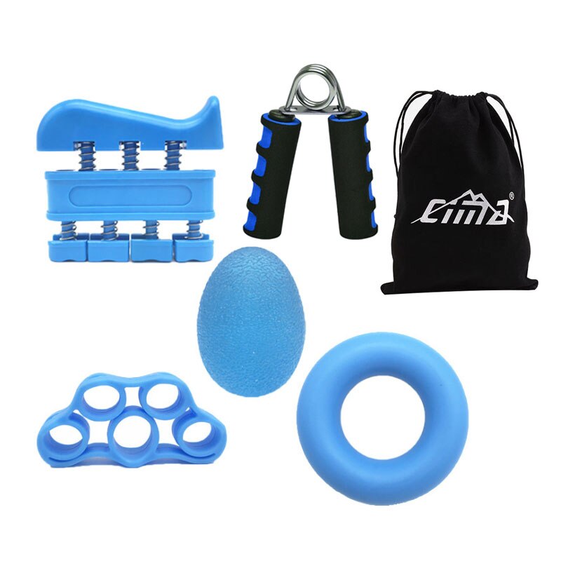 mano presa Rinforzo kit di Allenamento per Il fitness Avambraccio pinza Mano Anello di Terapia dito Ginnico fascia per La Riabilitazione Palestra Strumento: Blu