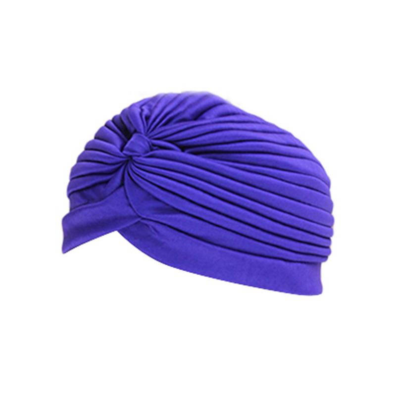 Waterdichte Zwemmen Caps Beschermen Oren Lange Haar Sport Zwemmen Zwembad Hoed Volwassenen Indian Hoofddoek Caps Motorkap Voor Yoga Kits: Purple