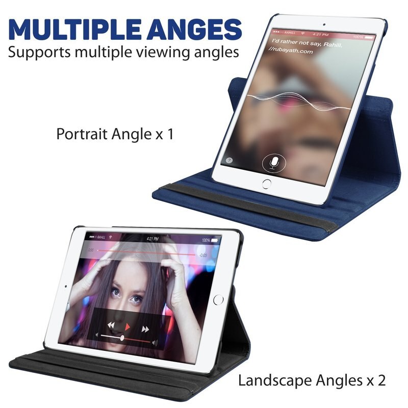Dla iPad Air 2 Case 360 stopni obracanie PU skórzana klapka etui do ipada ipad 9.7 etui do ipada ipad 6 generacji Case air 1 2018 9.7