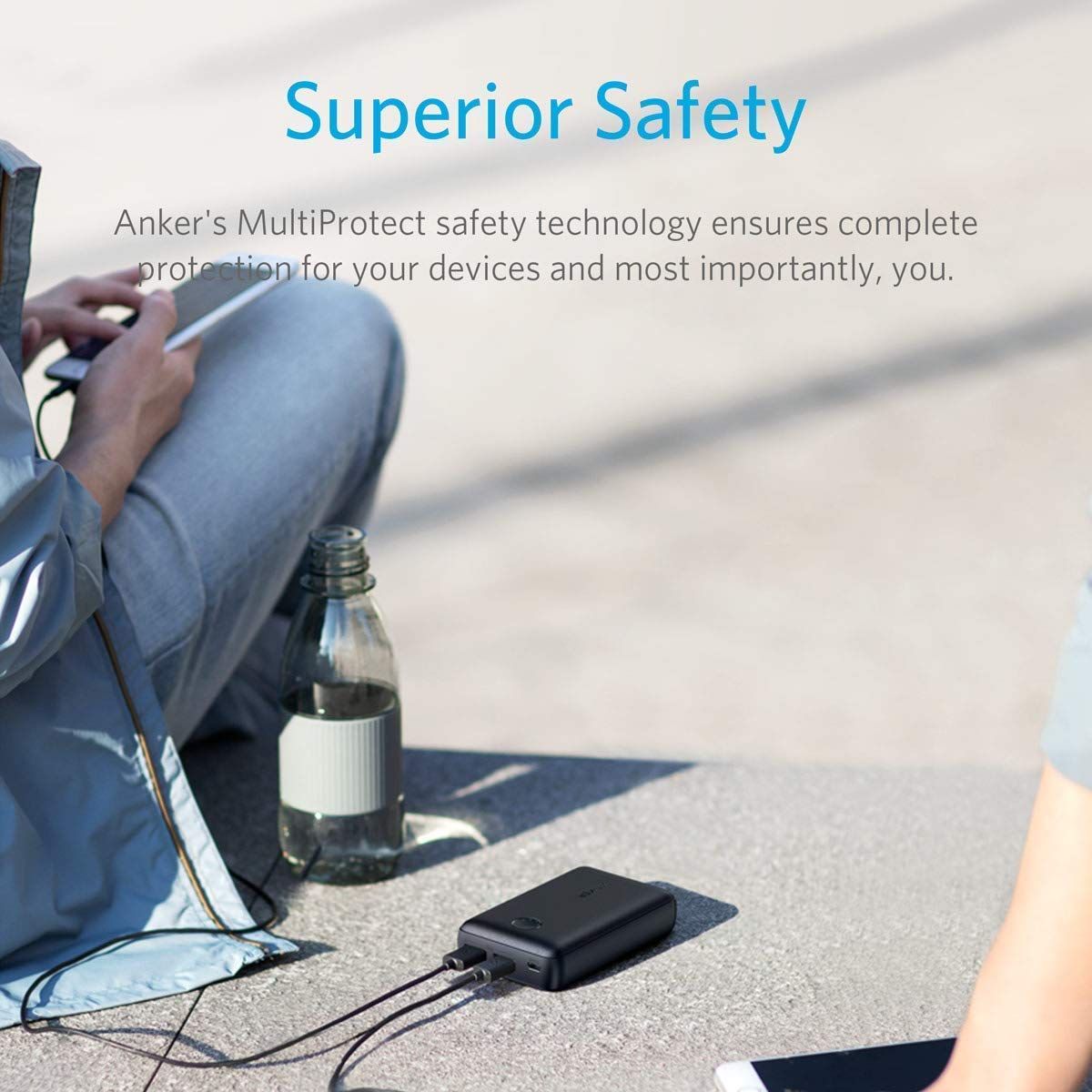 Anker A1223 PowerCore Select 10.000 mAh Portable Fast Charger, PowerIQ 2.0 12W + 10W Dual Output, Black PowerBank