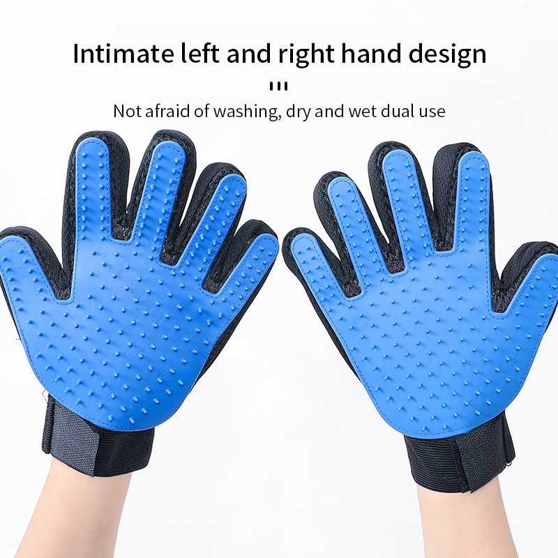 Guante para mascotas, guante de aseo para gatos, cepillo para quitar el pelo de gato, guantes, peine para perros, removedor de pelo de baño para gatos, cepillo de masaje limpio para animales