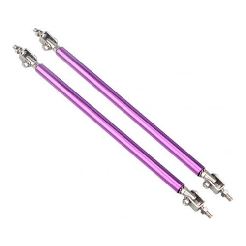 2 stk. 20cm universal justerbar bilstøtte til forkofangerlæbe splitterstang: Orange