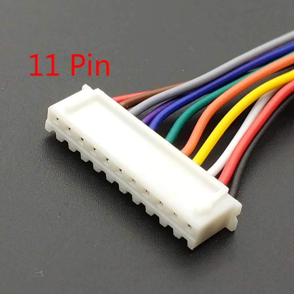 10 PCS XH 2.54 JST Connector Plug Wire Cable 20cm Long 26AWG 2/3/4/5/6/7/8/9/10/11/12P + XH 2.54 Connector plug Male connector: XH 2.54 11P