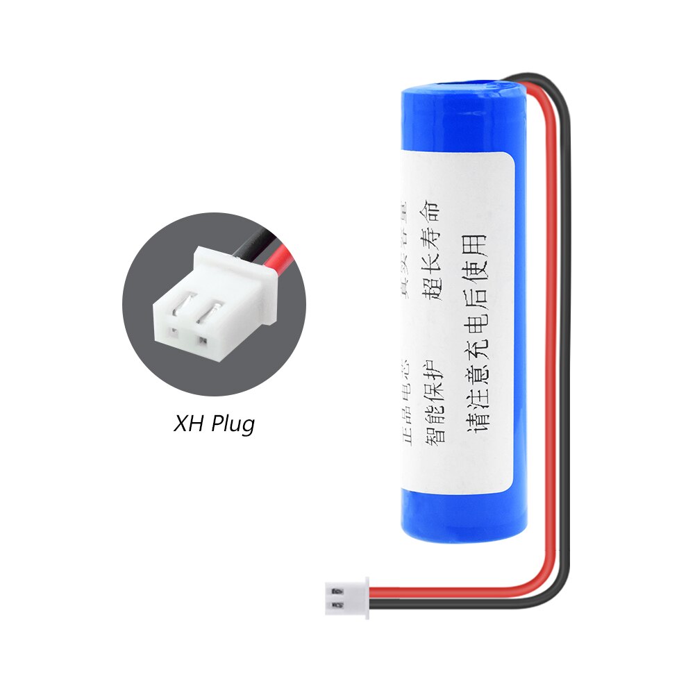YCDC 18650 Rechargeable Battery - 3000mAh Li-ion Cell with XH 2Pin Connector