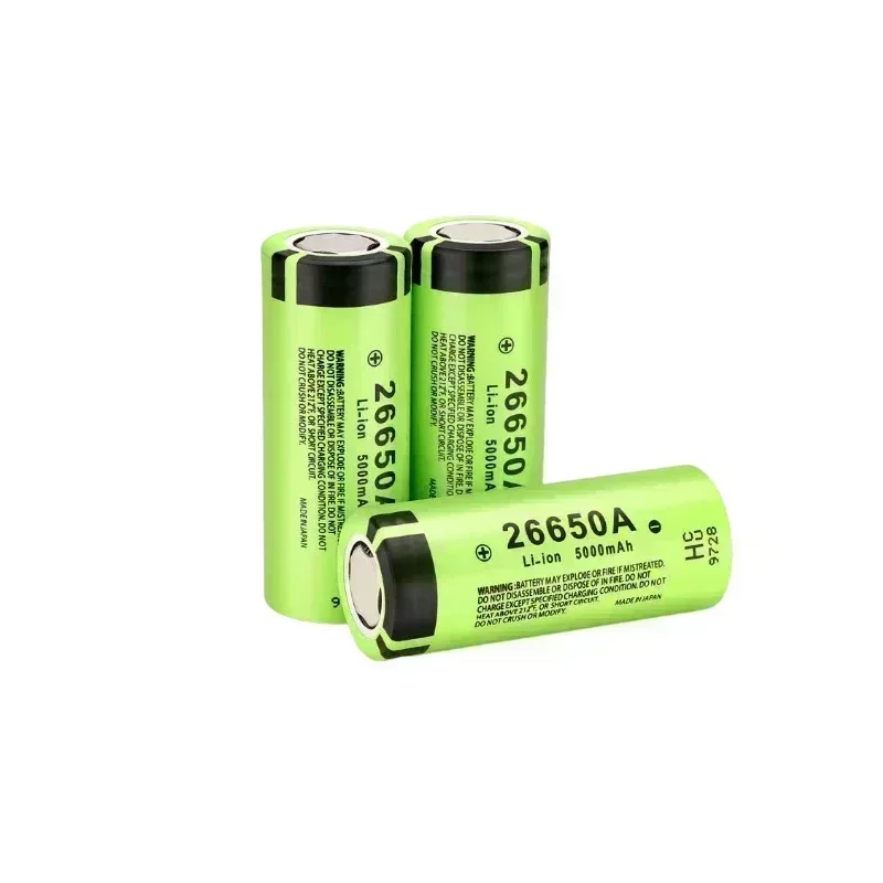 Originele 26650 Lithium Ion Batterij 3.7V 5000mAh 50A Power voor LED Zaklamp Hoge Capaciteit Langdurige 26650A