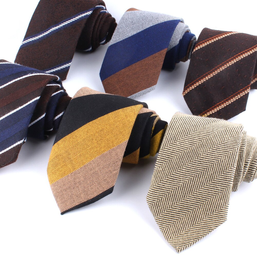 Striped Neck Ties For Men Women Casual Imitation Wool Tie Suits Ties Boy Girls Necktie Gravata Uniform Winter Neckties