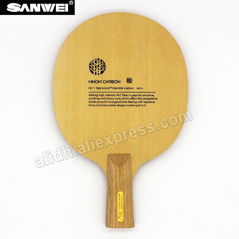 SANWEI HC1S Hinoki ALC Carbon Table Tennis Blade/ ping pong blade/ table tennis bat