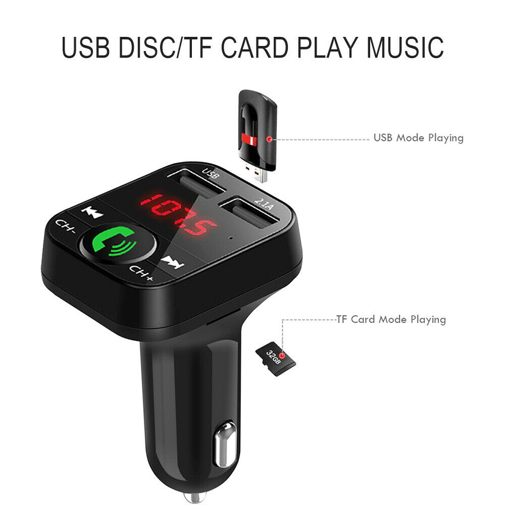 Voiture MP3 lecteur MP3 modulateur adaptateur 12V double USB chargeur de voiture prenant en charge la diffusion vocale Navigation test de tension