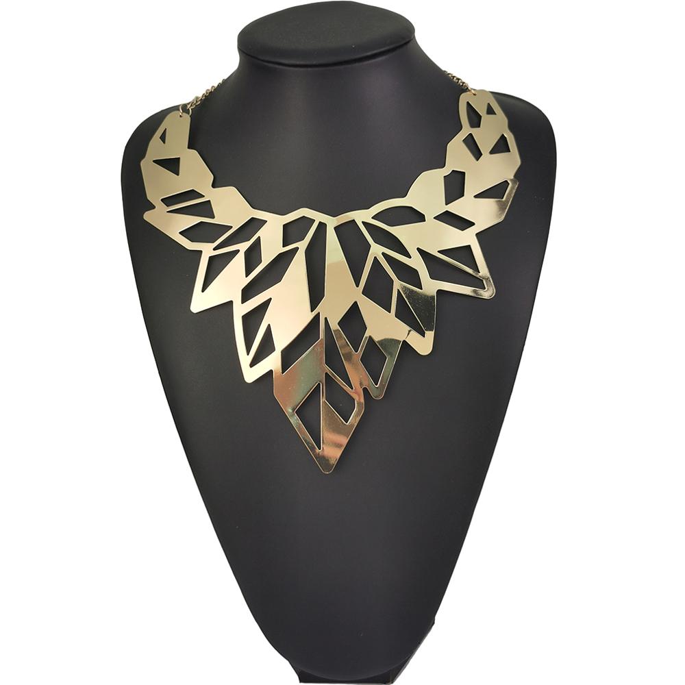 MANILAI Punk Alloy Torque Choker Necklaces For Women Maxi Jewelry Big Collar Statement Necklace Collier Femme