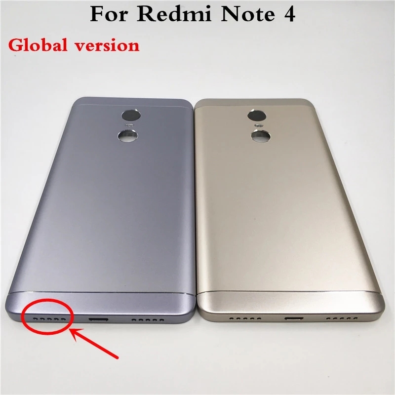 Carcasă spate baterie pentru xiaomi redmi note 4x redmi note 4 versiune globală carcasă cu butoane de volum și alimentare