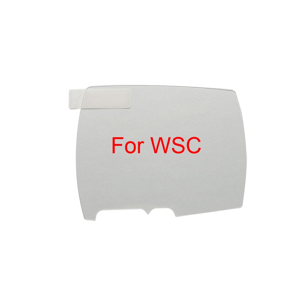 Protective Glass Screen lens film For GB GBA SP GBC GBP for NDSL NDSi NDS for SNK NEOGEO mini NGPC WSC Game&amp;Watch: For  WSC