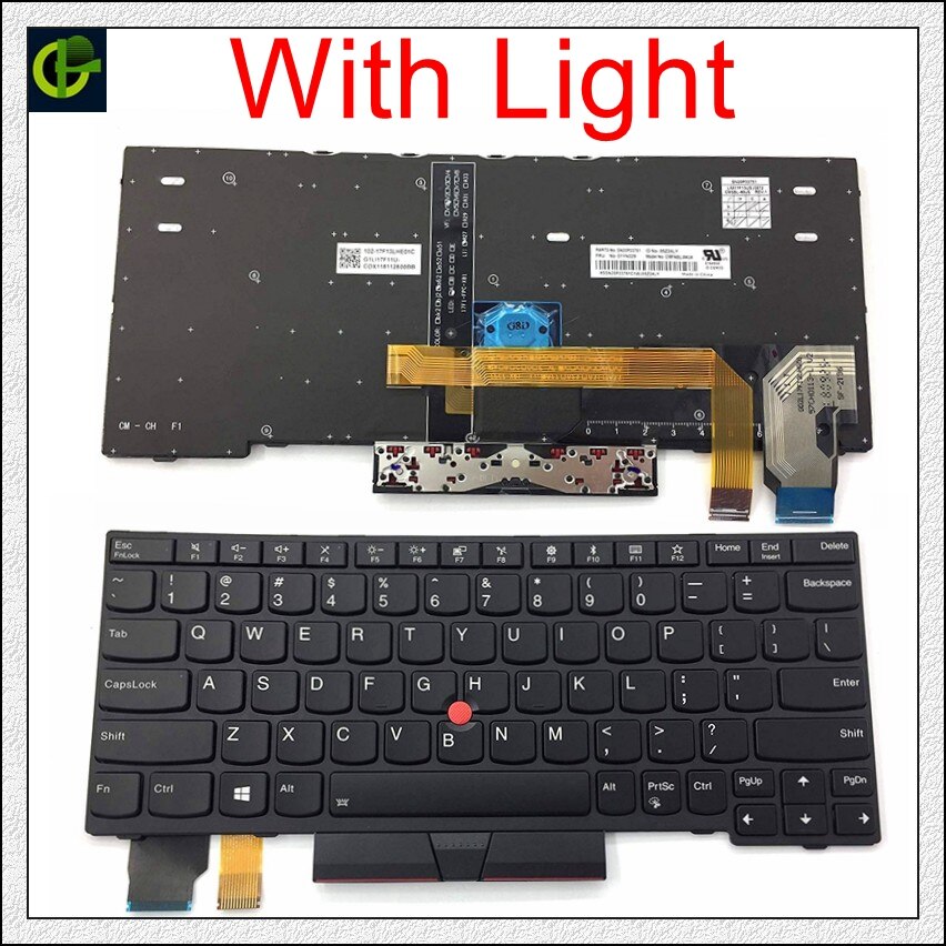Engels Verlicht Toetsenbord Voor Lenovo Thinkpad X280 X390 A285 X395 Thinkpad L13 X13 Yoga S2 5th 20KF 20KE Ons