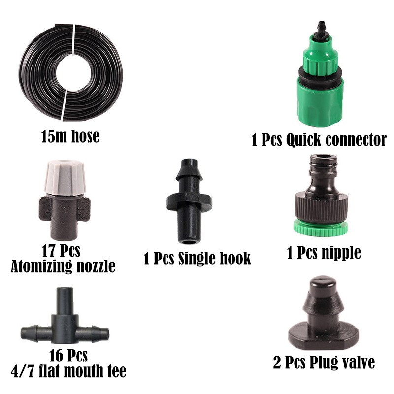 Drip Irrigation System Garden Hose Expandable Greenhouse Garden Irrigation Automatic Watering Pipe 5/10/15/20/25M: G257612