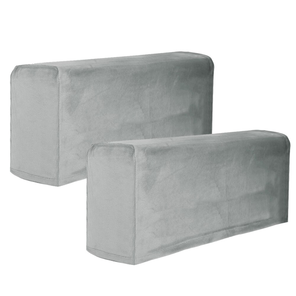 2Pcs Sofa Armsteun Cover Armsteun Beschermende Doek Elastische Cover Sofa Armsteun Handdoek Armsteun Protector Voor Thuis: Grey