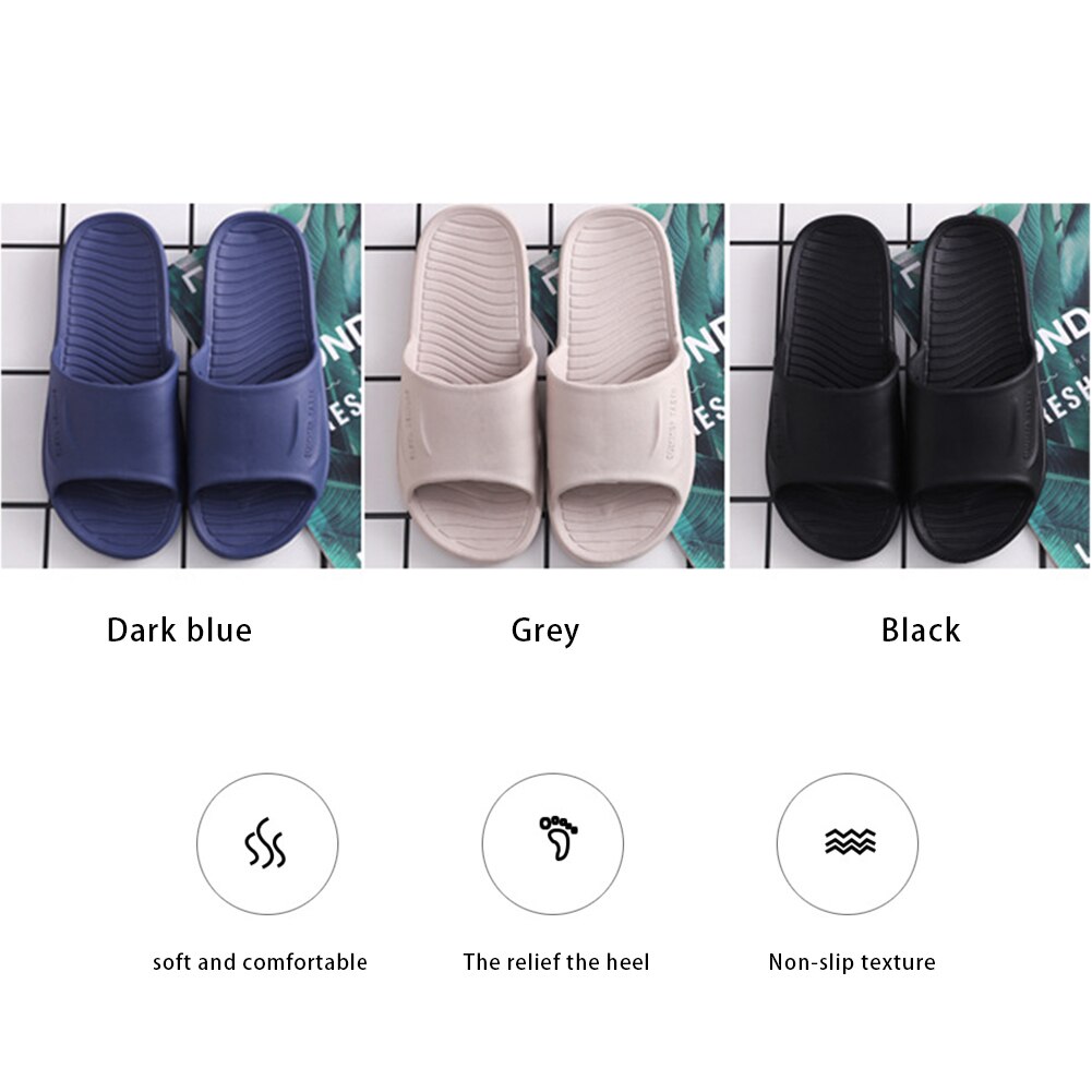 Home Household Slipper EVA Soft Anti-slip Slipper Flip Flops Summer Sandals Men Loafer Slides Bathroom Slipper