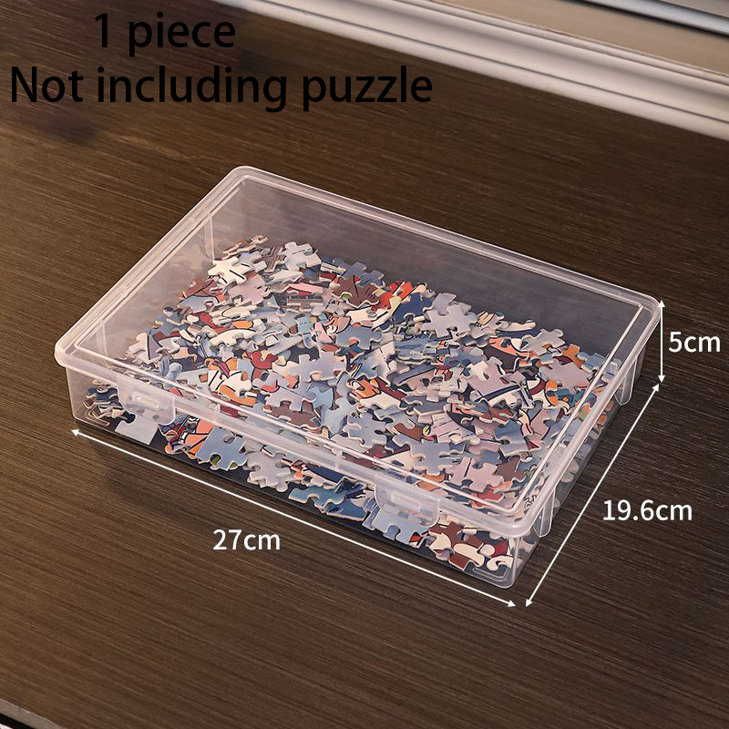 Caja de almacenamiento de plástico transparente con tapa de solapa, organizadores multiusos para manualidades, organizador de suministros de arte, caja de costura para cuentas, lápices, cuaderno: Rosa
