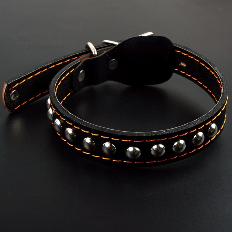 Dog Collar Spring Leather Leash Small Medium Large Dog Accessories Lead For Training Control Handle Strength Go Street Walking