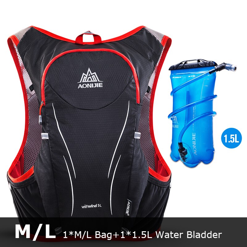 AONIJIE C928 5L Hydration Backpack Rucksack Bag Vest Harness 2L Water Bladder Hiking&Camping Running Marathon Race Sports Sets: C928-Set B