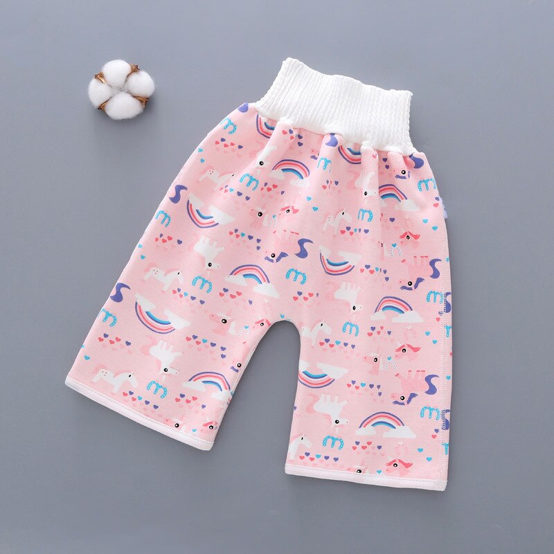 Comfy Baby Luier Rok Zuigeling Training Broek Kids Absorberende Nappy Shorts Rok Lekvrije Slapen Bed Potje Trainining: S2 Training Pants / M  0-4Years