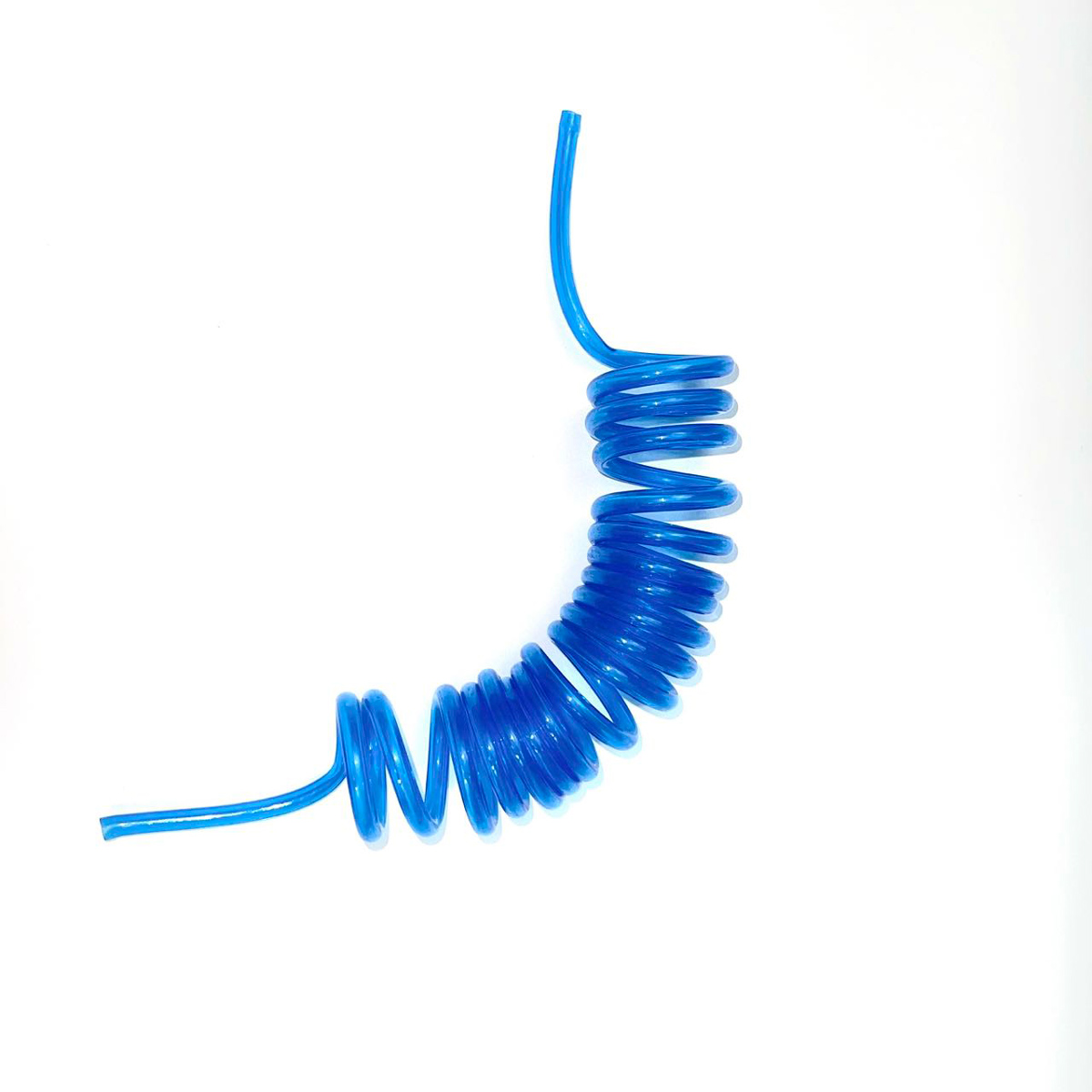 Tubo de combustible de 5 × 3MM, línea de gasolina, color rojo/amarillo/azul, tipo serpiente, espiral, suave, Flexible, retráctil para avión de Gas RC, 1 ud.: Azul