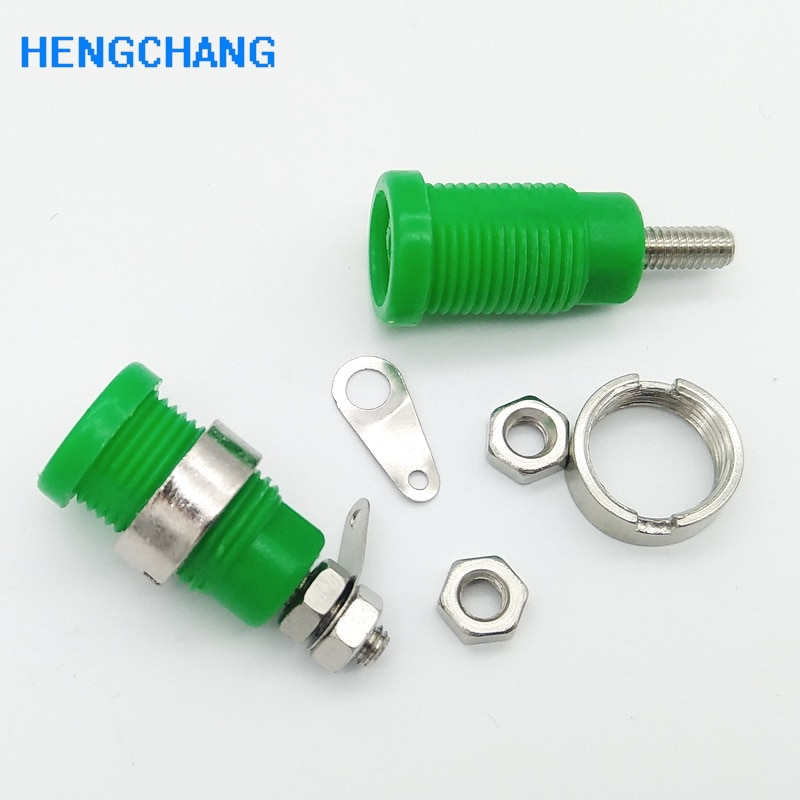 10 Pcs 4 Mm Multimeter Instrument Socket 4 Mm Bericht Banana Socket Panel Mount Test Sonde Connector