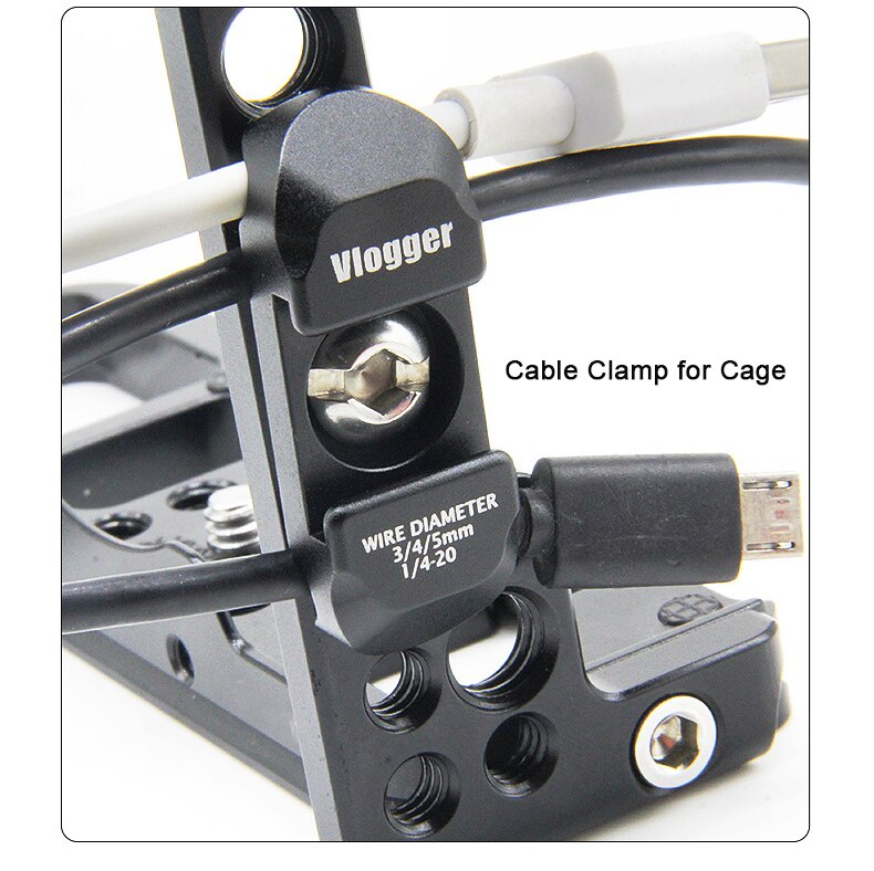 Setto Camera Kooi Voor Sony Alpha 7C A7C (ILCE7C) Camera Formfitting Volledige Kooi: Cable Clamp