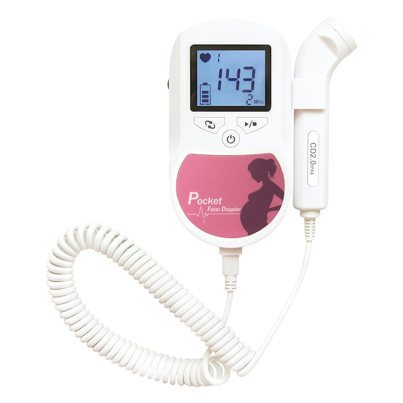 Contec baby lyd c lomme fetal doppler farve prænatal hjerteovervågning baby lyd puls+gelbølgeform
