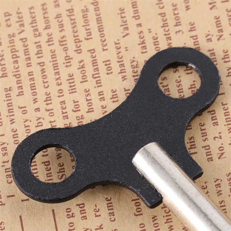 5Pcs Hout Klok Sleutel Metalen Klok Sleutel Houten Klok Gereedschap Kronkelende Zwitserse Repair Tool Black
