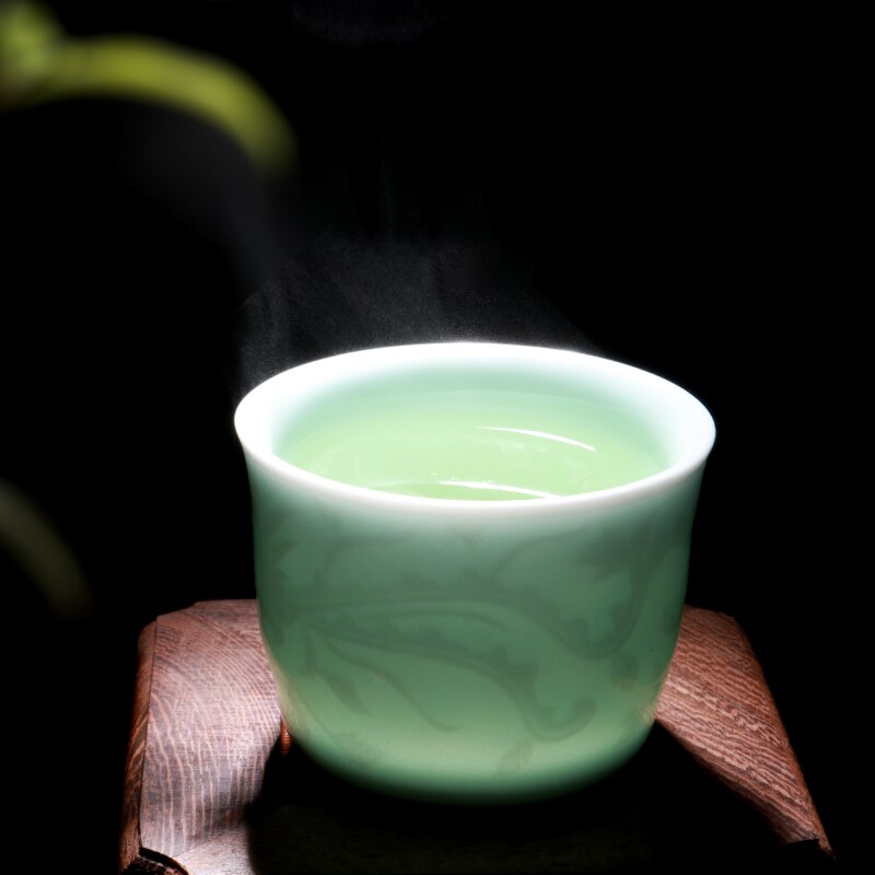 6 pezzi Longquan Celadon Set da tè in ceramica kung-fu accessori ombra verde famiglia Master Mug tazza personale porcellana stoviglie: F 6PCS SET