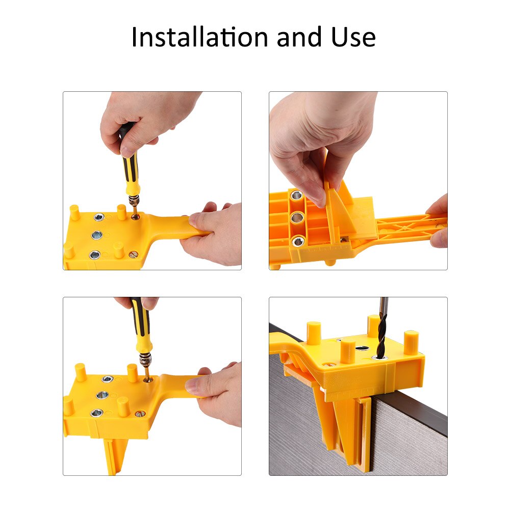 Puuntyöstötappi jigi 6 8 10mm poranohjain metalliholkki kädessä pidettävä puun tappireikäpora