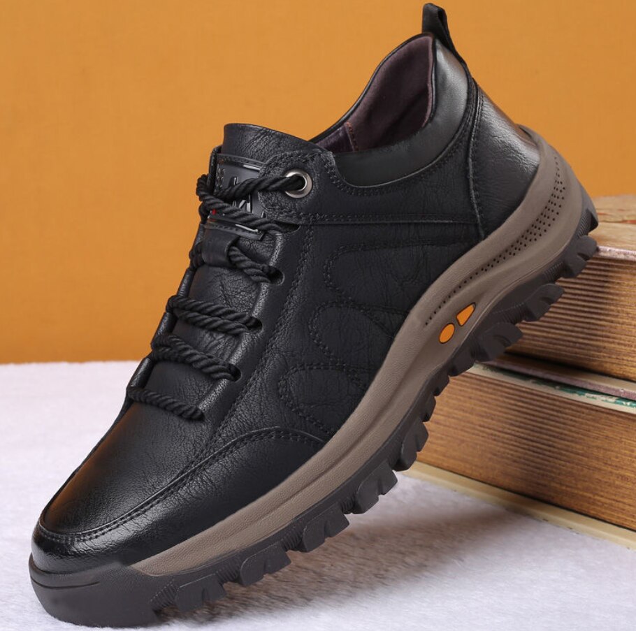 Autumn Casual Men Leather Shoes Men's Casual Sneakers Bussiness Outdoor Shoes For Man Driving Work Shoe