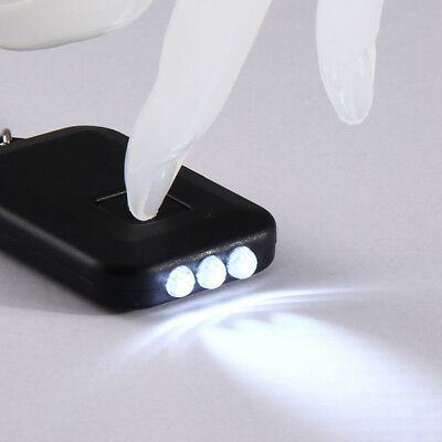 Lampe de poche porte-clés 3 LED clé solaire porte lumière de charge GADGET solaire 99 S0303 envoyé d'italie