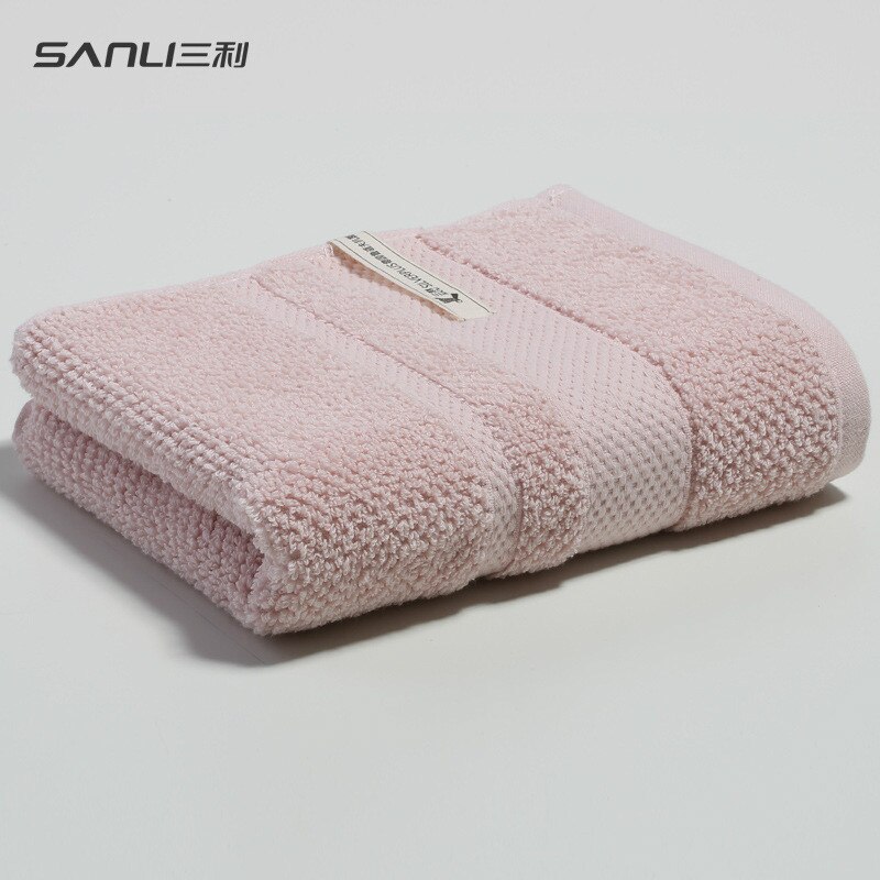 ] sanli handduk antibakteriell hårhandduk 100g bomullshandduk vanlig ansiktshandduk antibakteriell rengöringshandduk: Typ rosa