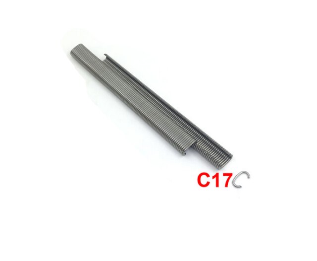 18000 st pneumatiska hog ringar c ring spik klammer klämmor  sc760b sc7c sc7e c ring verktyg tång luftpistol klädsel bur staket spik: C17 200 st
