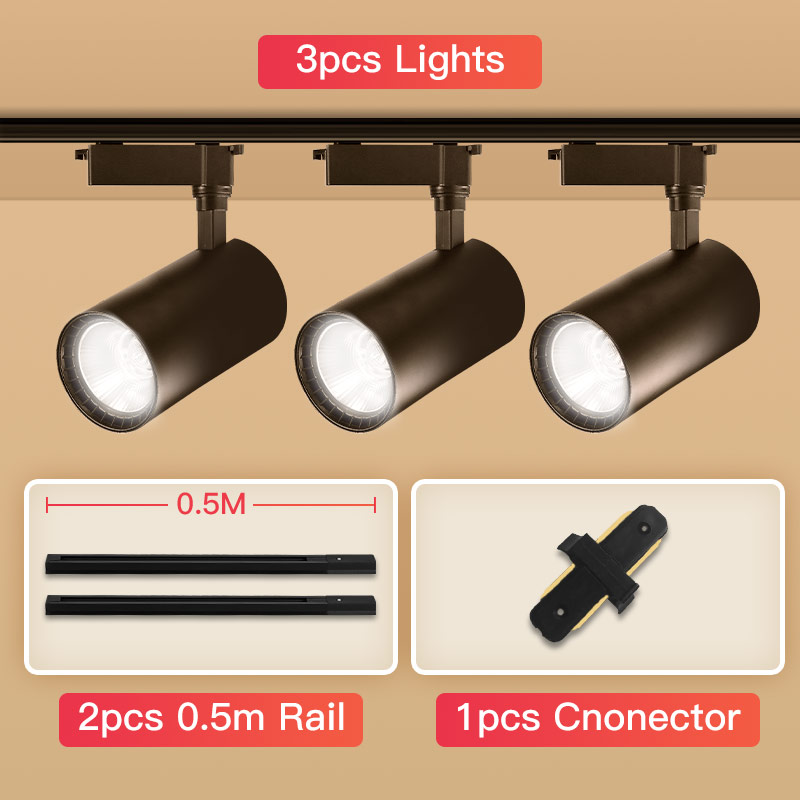 LED Track Light Set 12-40W plafoniera ad alta luminosità per Street Living Room Kitchen Home appliance Rail faretti mobili Led