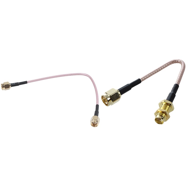 1Pcs Sma Vrouw Naar Man Coaxkabel Antenne Adapter 11Cm & 1Pcs 6.5 Inch Lengte Sma Male naar Sma Male Connector Pigtail Kabel