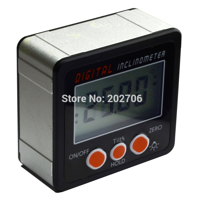 IP54 Water proof Protractor With Back light inclinometer Angle Bevel Box Electronic Protractor Magnetic Base