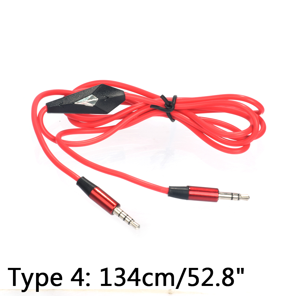 Hörlursdelare 3.5mm jack ljudkabel jack 3.5 mm hane till hane ljud aux kabel för telefon pc bil högtalare tråd aux sladd högtalare: Typ 4