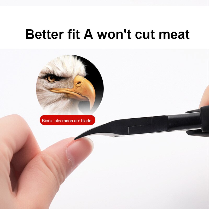 Stainless Steel Nail Clipper Pedicure Tool Toenail Ingrown Eagle Hook Nipper Paronychia Dead Skin Remover Trimming