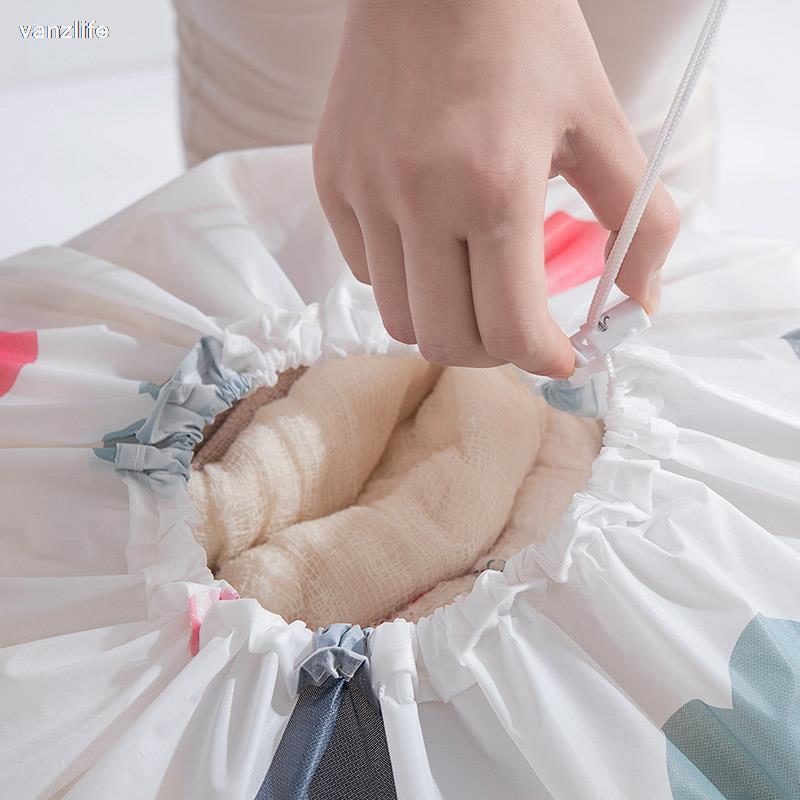 Vanzlife husholdning quilt buggy taske stor kapacitet stor bevægelig bagage emballage tøj dyne opbevaring organisere mapper