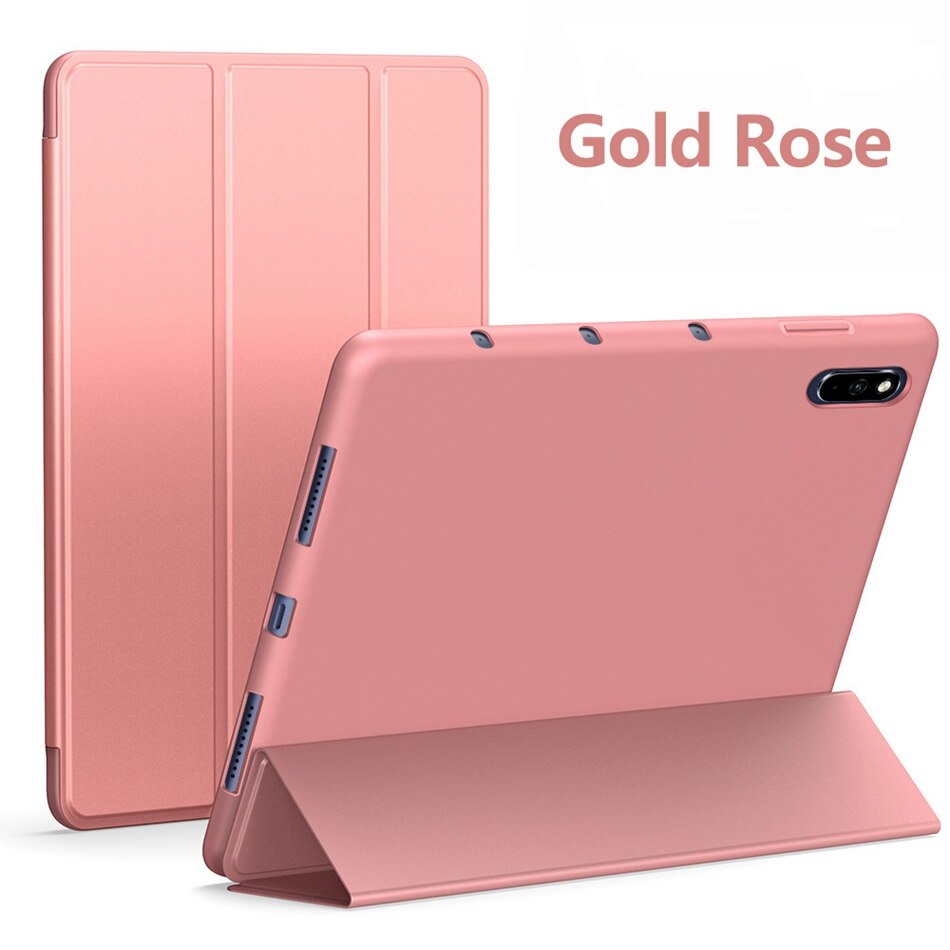 Hoesje voor huawei matepad 10.4 inch siliconen vouw zachte hoes funda coque hoesje voor matepad 10.4 inch hoesje cover capa etui: Gouden roos
