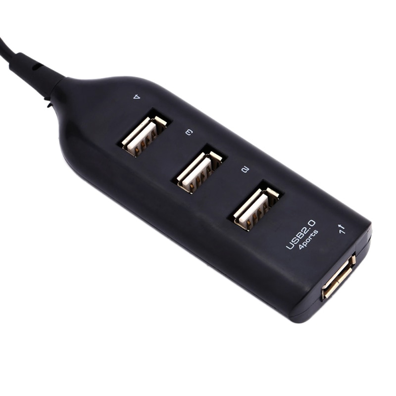 4 usb 2.0 høyhastighetsporter lader multihub smart utvidelseskabel ladestasjon kontor hjem overstrømsbeskyttelse trygt