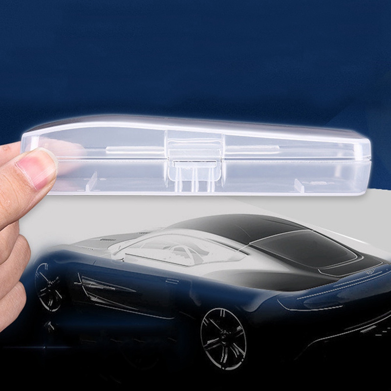 1 Pcs Double Edge Razor Opbergdoos Mannen Scheerapparaat Case Scheermes Accessoires Transparante Scheermes Houder Opslag Reizen Plastic Case