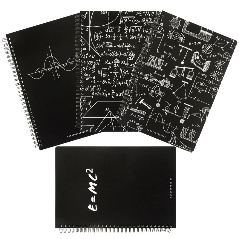 w26 School Physics Math Formula n48 n66 n04 n68board Shell B5 68 Sheets A5 Notebook