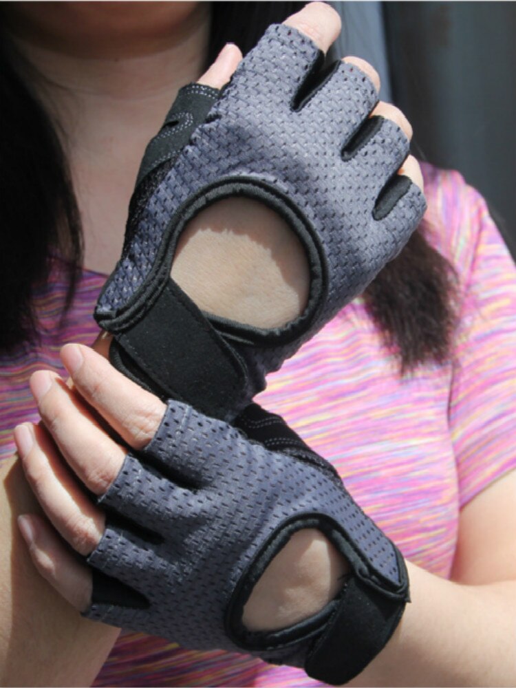 Gym fitness handschoenen power gewichtheffen dames heren workout bodybuilding halve vinger handbeschermer
