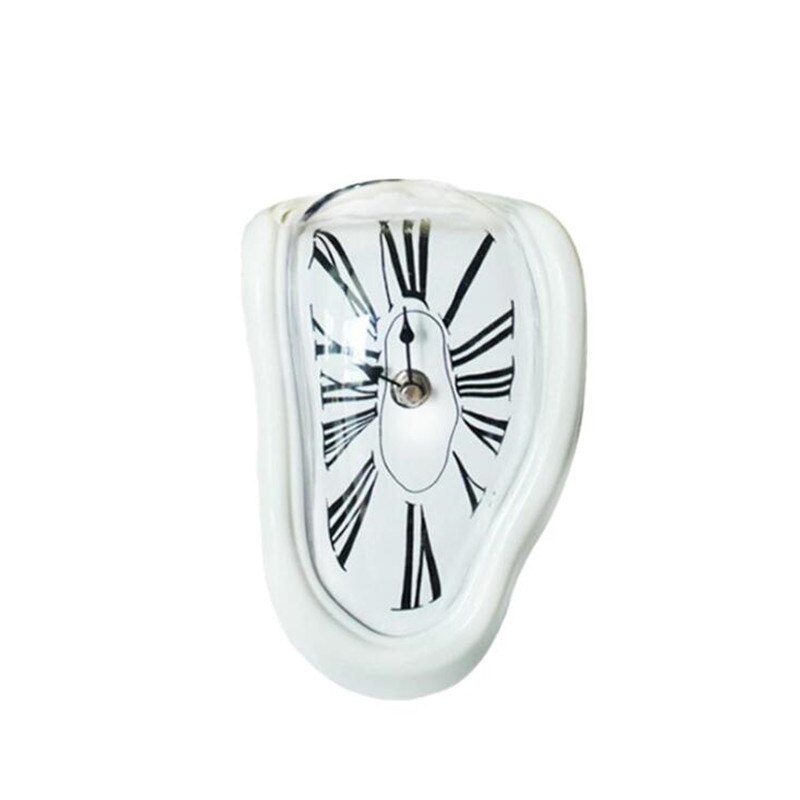 Distorted Clock Melt Clock Alarm Clock Table Corner Decorative Clock Roman Digital Clock Retro Wall Clock Despertador