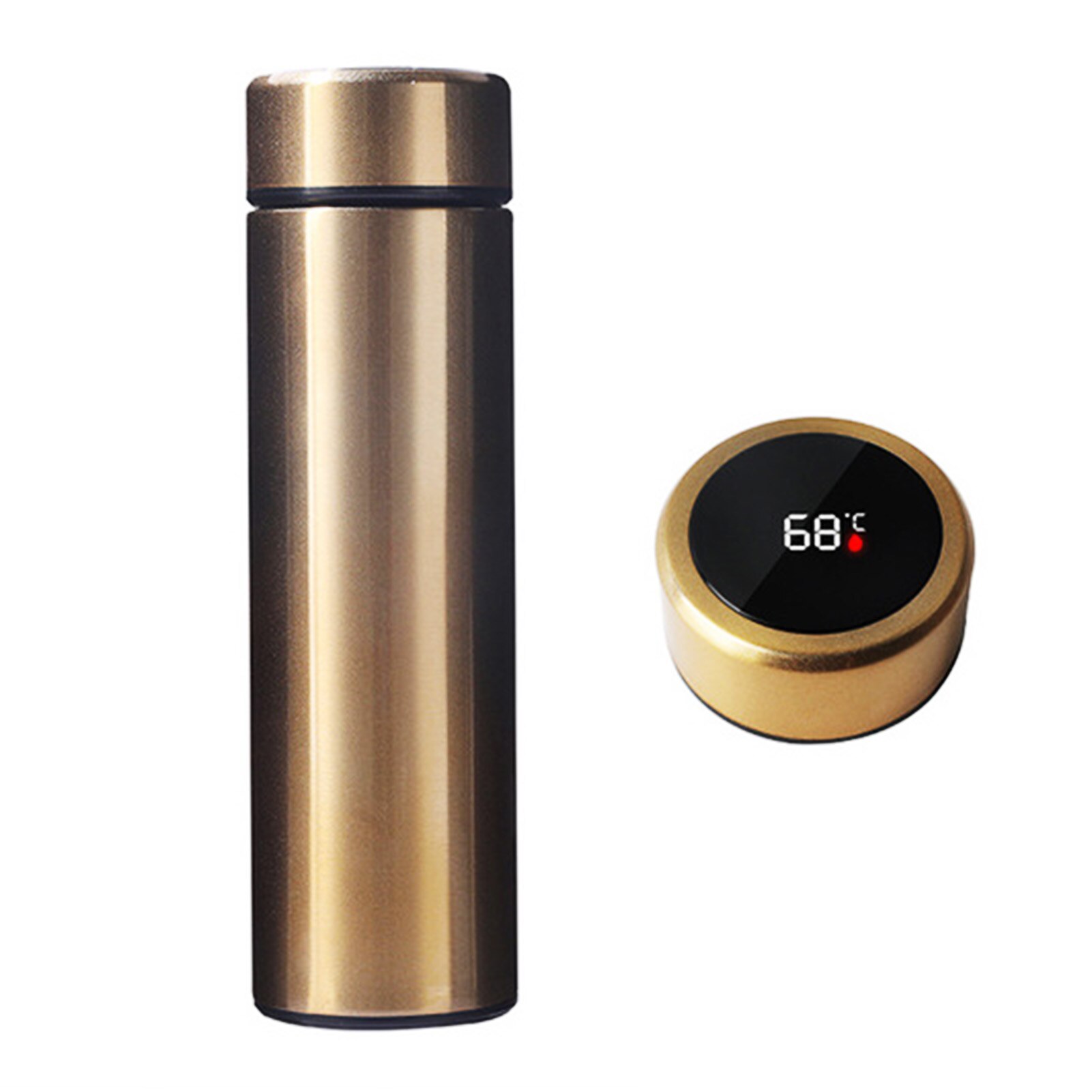 470ml 304 Stainless Steel Thermos with LED Temperature Display for Cold and Beverages Black Golden Red 3 colors