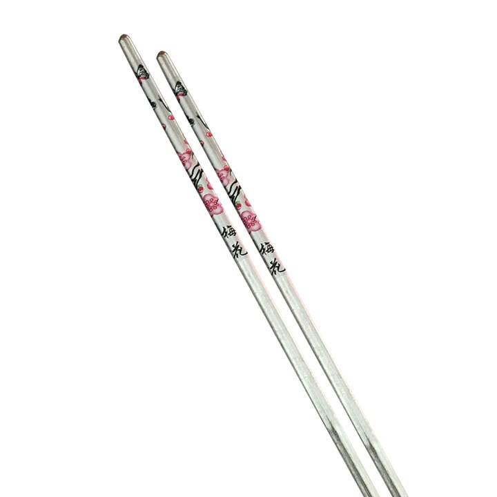 10 Pairs 304 Stainless Steel Chopsticks Set Luxury Non-slip Plum Flower Chinese Japanese Chopsticks Sushi Sticks Palillos Chinos: Plum Flower 10 Pairs